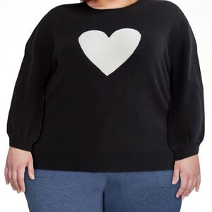 Terra & Sky Women's Plus Printed Pullover Sweater - Size 4X - NWT